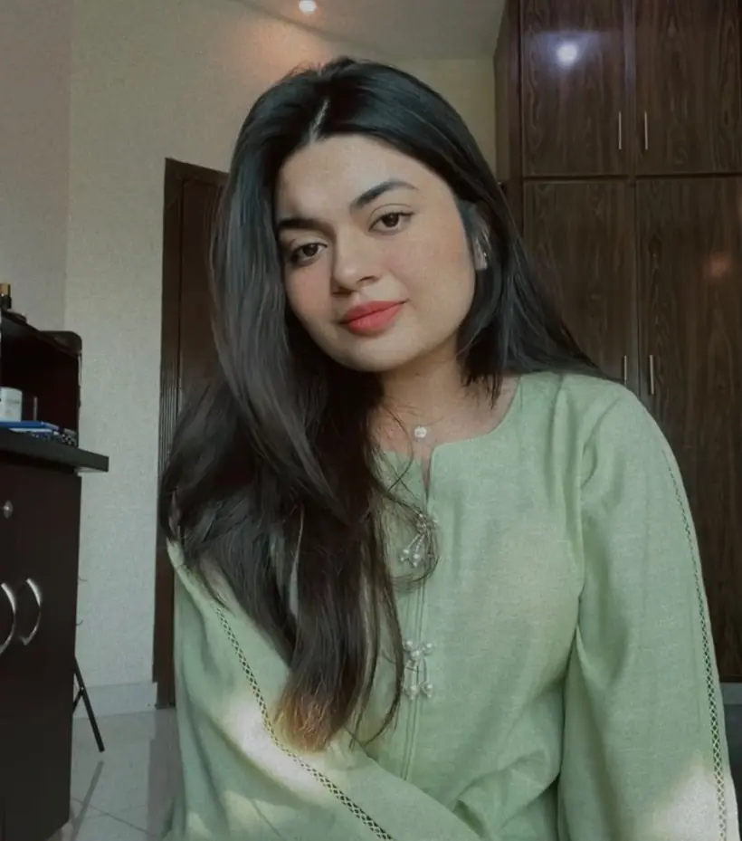 Noor Fatima in a sage green kurta